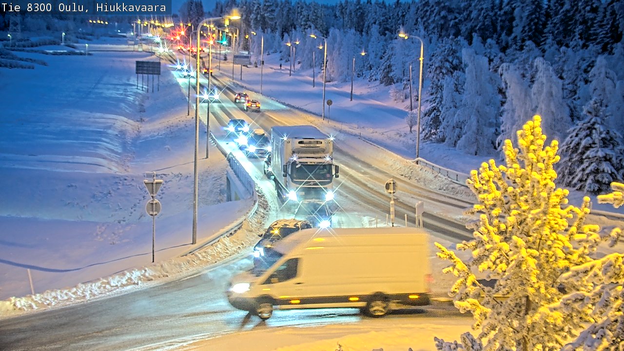 Kelikamerat Kuva tie 8300 Oulu Hiukkavaara, Oulu, Pohjois-Pohjanmaa