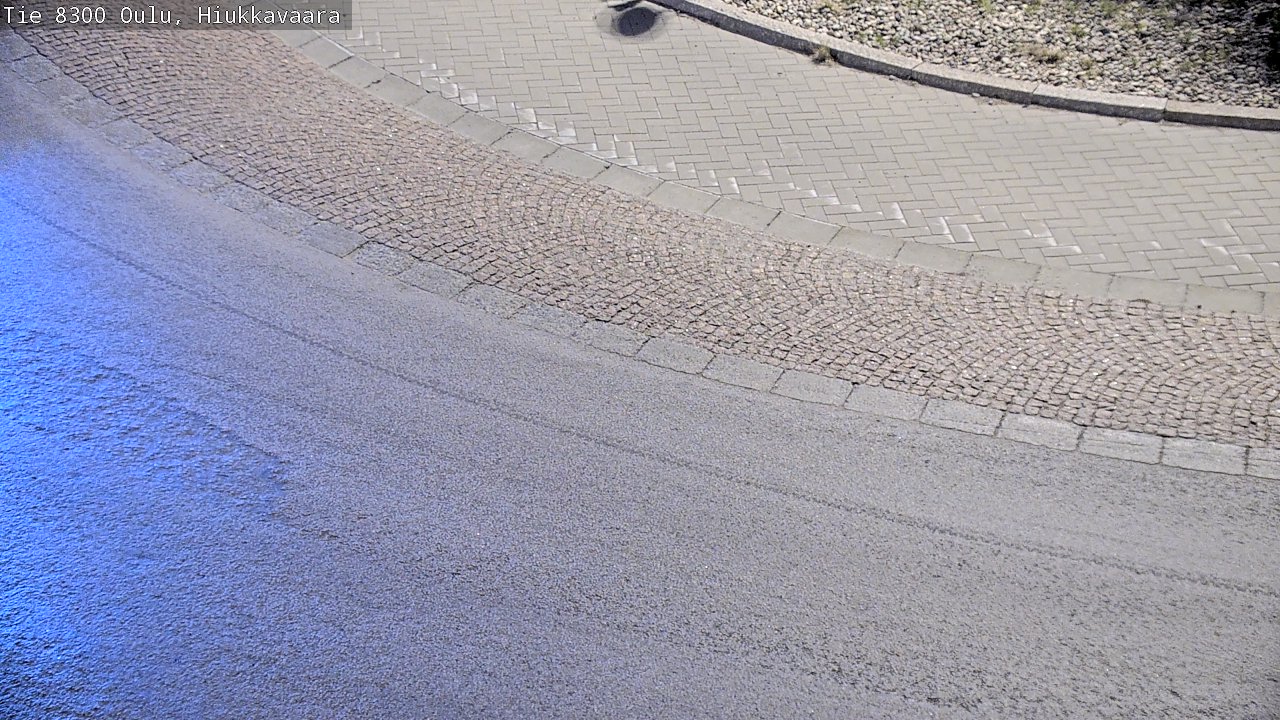 Weather Camera Image road 8300 Oulu Hiukkavaara, Oulu, Pohjois-Pohjanmaa