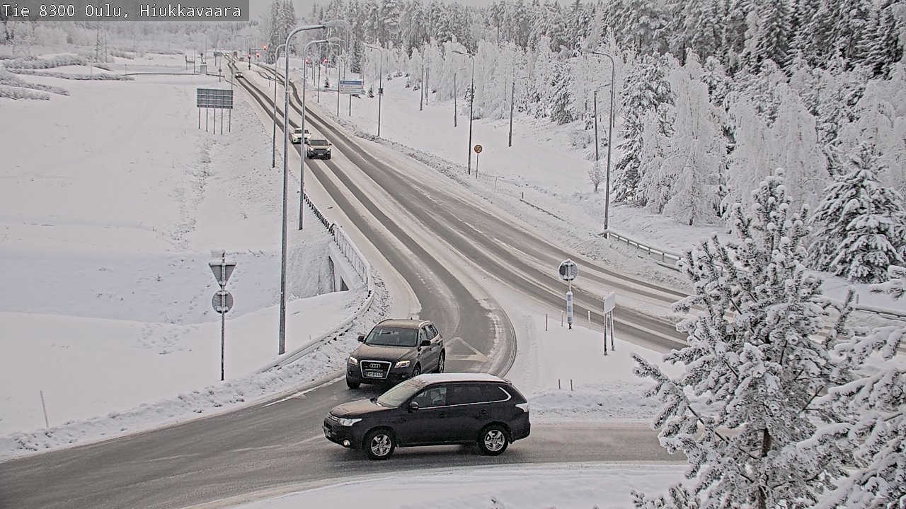 Weather Camera Image road 8300 Oulu Hiukkavaara, Oulu, Pohjois-Pohjanmaa