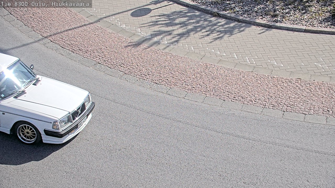 Weather Camera Image road 8300 Oulu Hiukkavaara, Oulu, Pohjois-Pohjanmaa