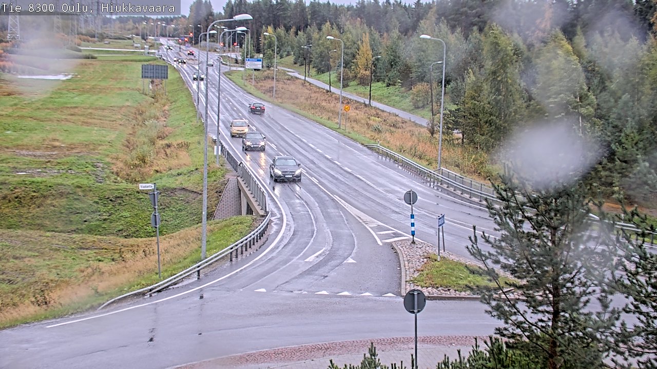 Weather Camera Image road 8300 Oulu Hiukkavaara, Oulu, Pohjois-Pohjanmaa