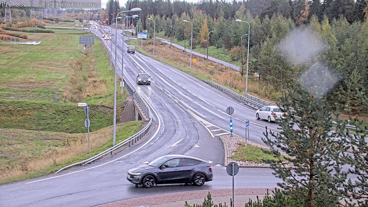 Weather Camera Image road 8300 Oulu Hiukkavaara, Oulu, Pohjois-Pohjanmaa