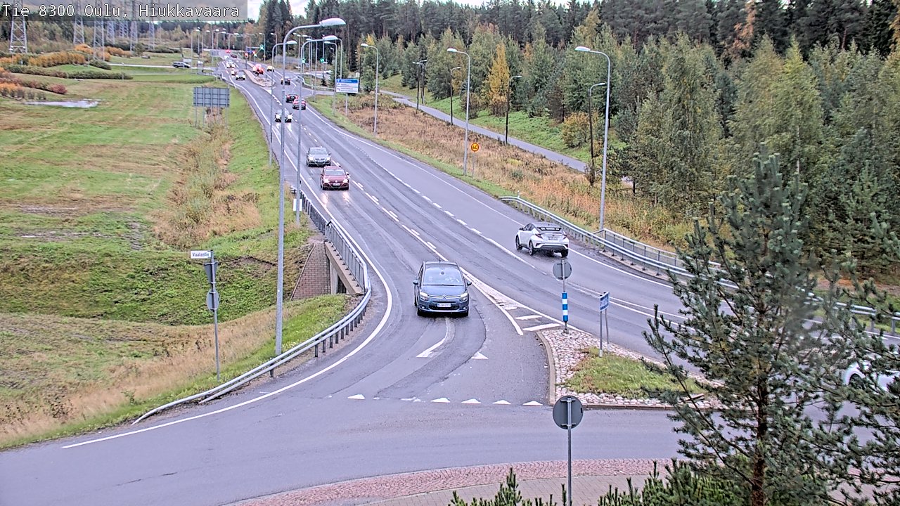 Weather Camera Image road 8300 Oulu Hiukkavaara, Oulu, Pohjois-Pohjanmaa