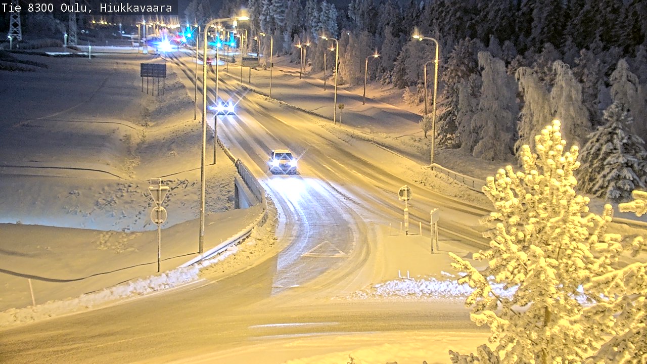 Weather Camera Image road 8300 Oulu Hiukkavaara, Oulu, Pohjois-Pohjanmaa