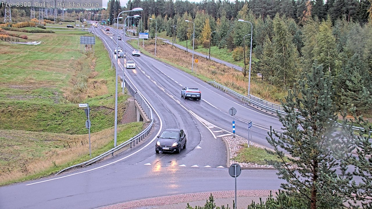 Weather Camera Image road 8300 Oulu Hiukkavaara, Oulu, Pohjois-Pohjanmaa