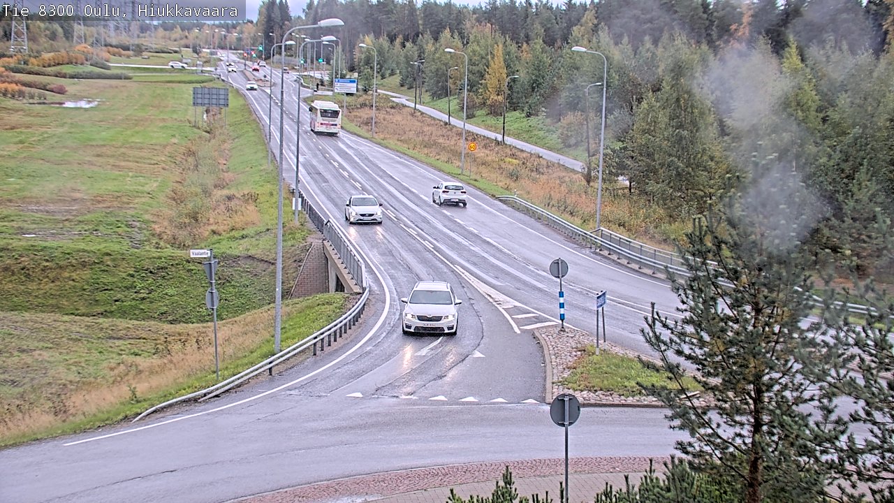 Weather Camera Image road 8300 Oulu Hiukkavaara, Oulu, Pohjois-Pohjanmaa