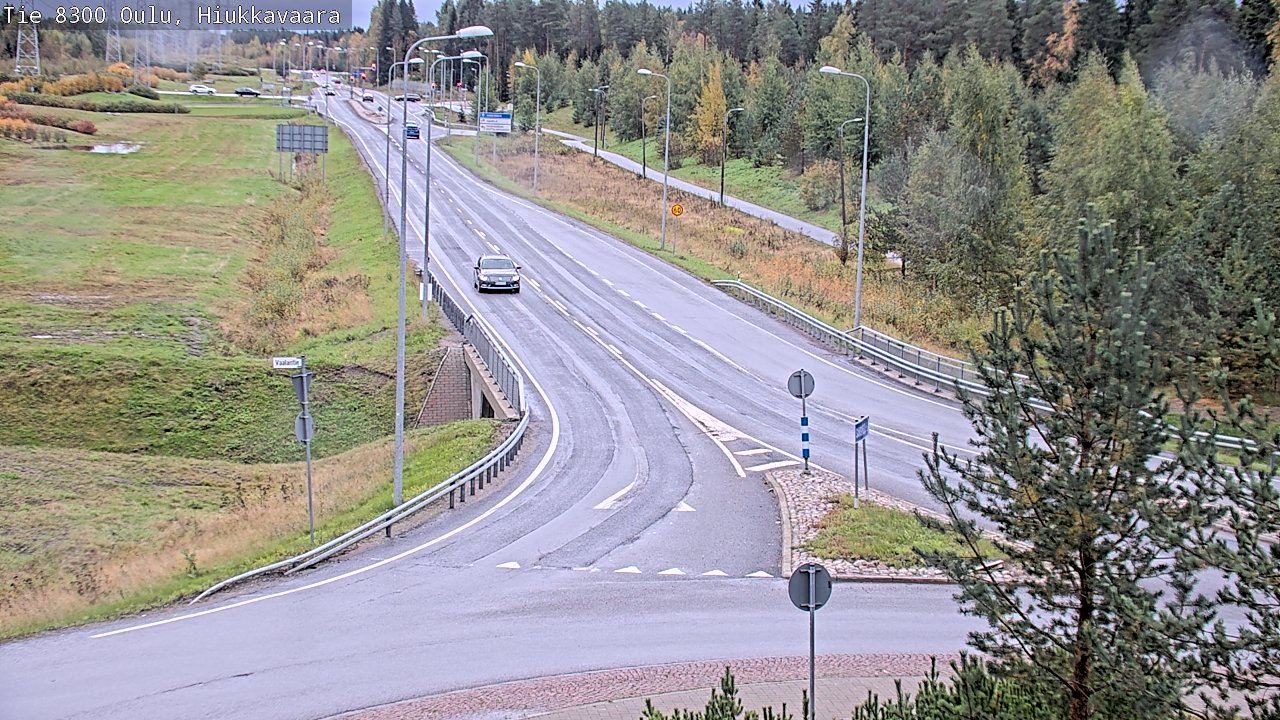 Weather Camera Image road 8300 Oulu Hiukkavaara, Oulu, Pohjois-Pohjanmaa