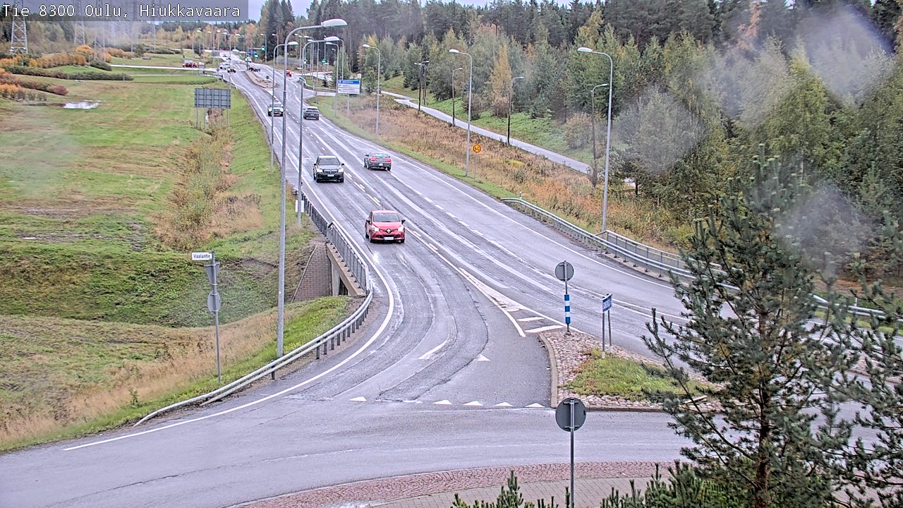 Weather Camera Image road 8300 Oulu Hiukkavaara, Oulu, Pohjois-Pohjanmaa
