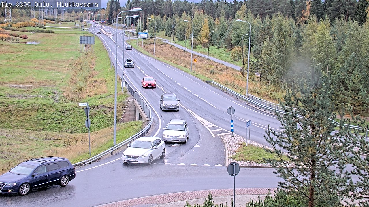 Weather Camera Image road 8300 Oulu Hiukkavaara, Oulu, Pohjois-Pohjanmaa
