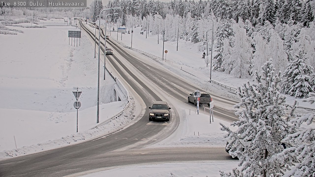 Weather Camera Image road 8300 Oulu Hiukkavaara, Oulu, Pohjois-Pohjanmaa