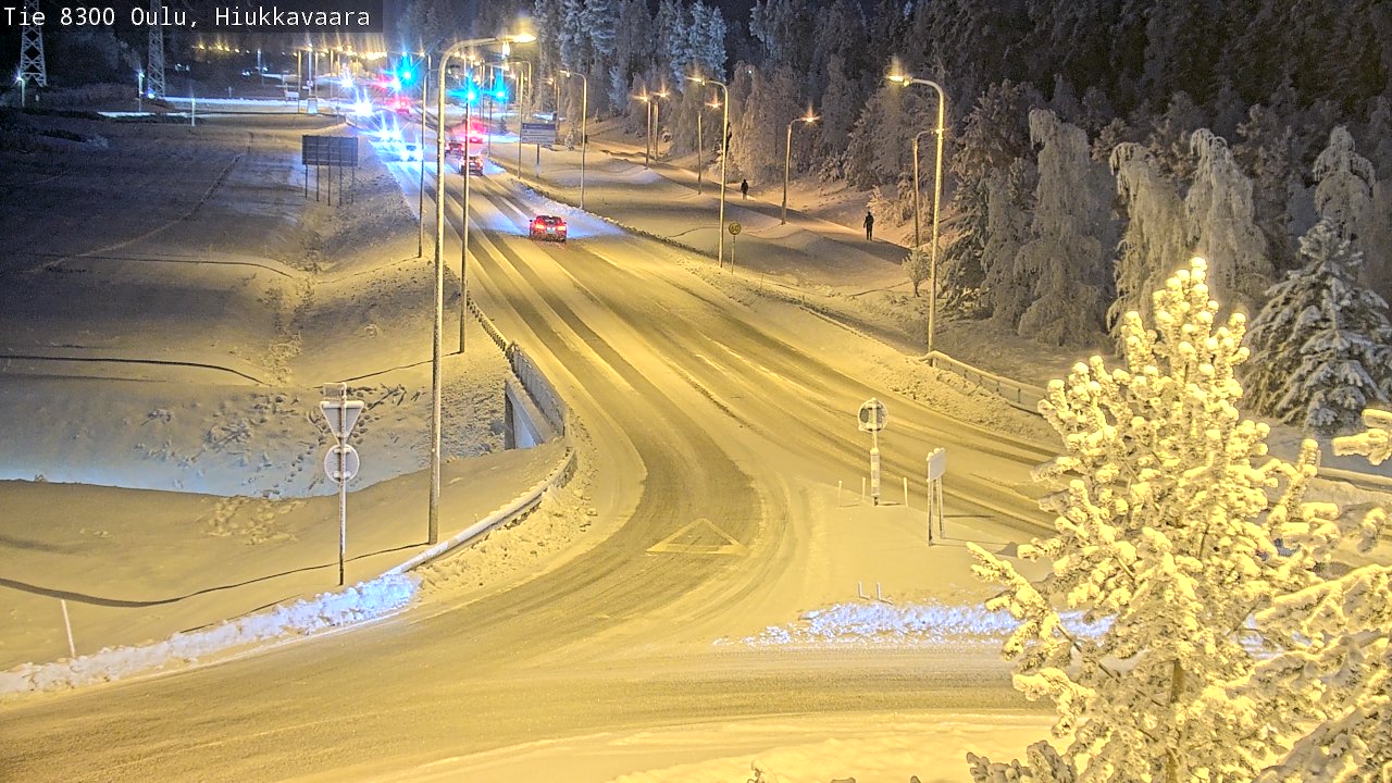 Weather Camera Image road 8300 Oulu Hiukkavaara, Oulu, Pohjois-Pohjanmaa
