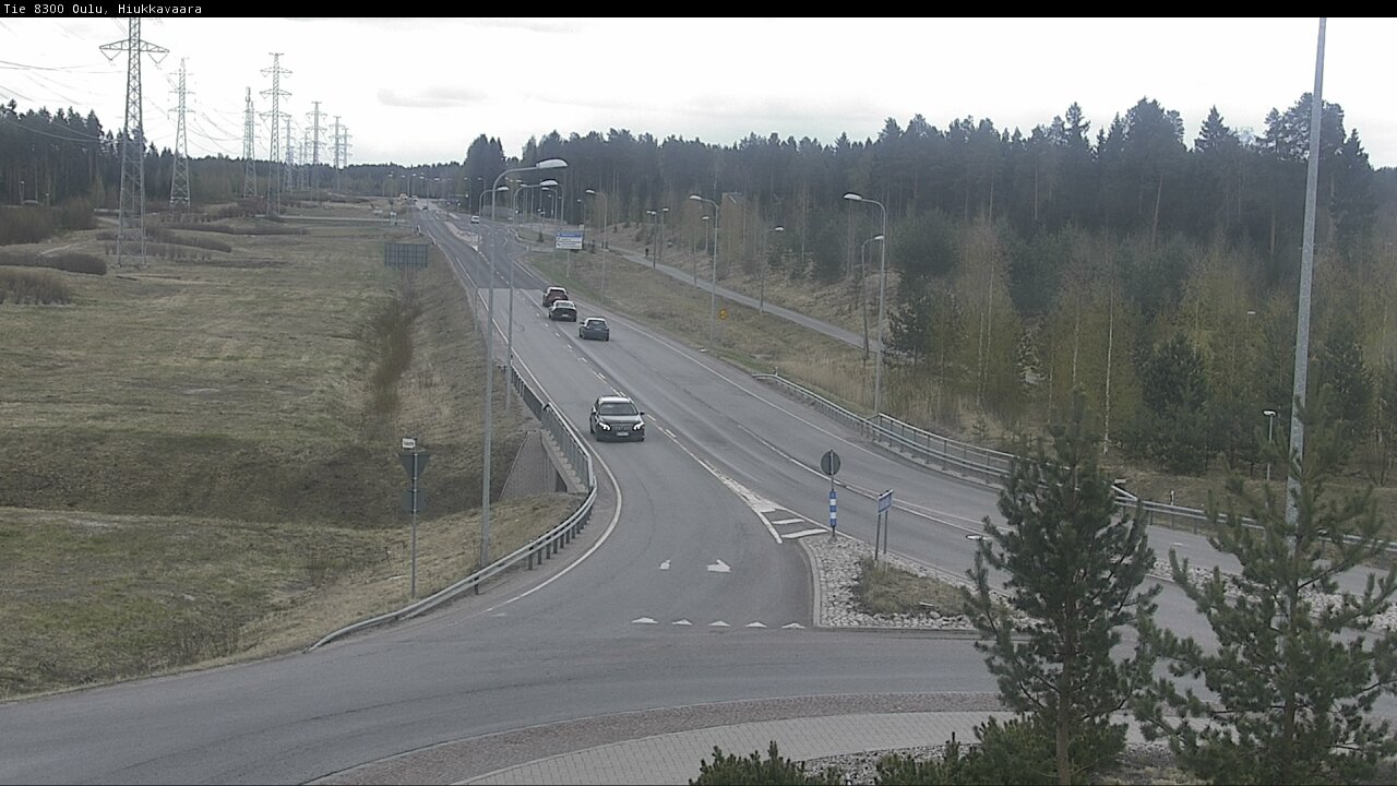 Weather Camera Image road 8300 Oulu Hiukkavaara, Oulu, Pohjois-Pohjanmaa