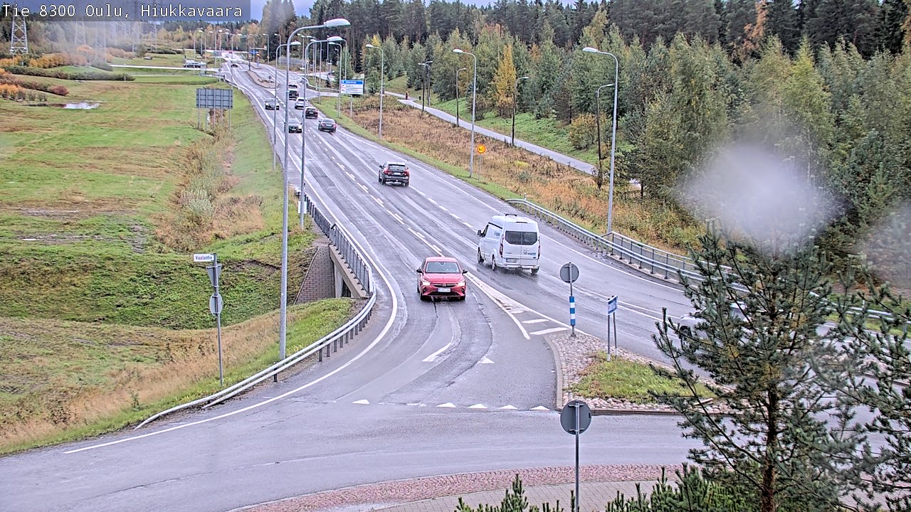 Weather Camera Image road 8300 Oulu Hiukkavaara, Oulu, Pohjois-Pohjanmaa