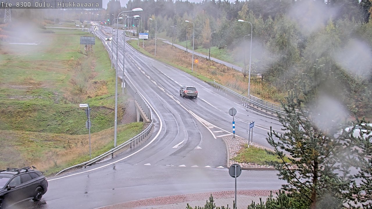 Weather Camera Image road 8300 Oulu Hiukkavaara, Oulu, Pohjois-Pohjanmaa