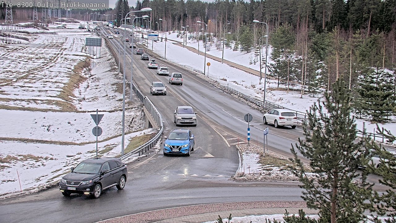 Weather Camera Image väg 8300 Oulu Hiukkavaara, Oulu, Pohjois-Pohjanmaa