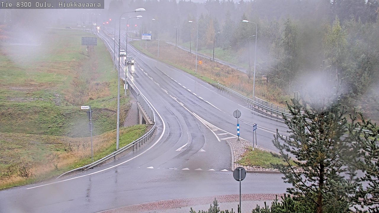 Weather Camera Image road 8300 Oulu Hiukkavaara, Oulu, Pohjois-Pohjanmaa