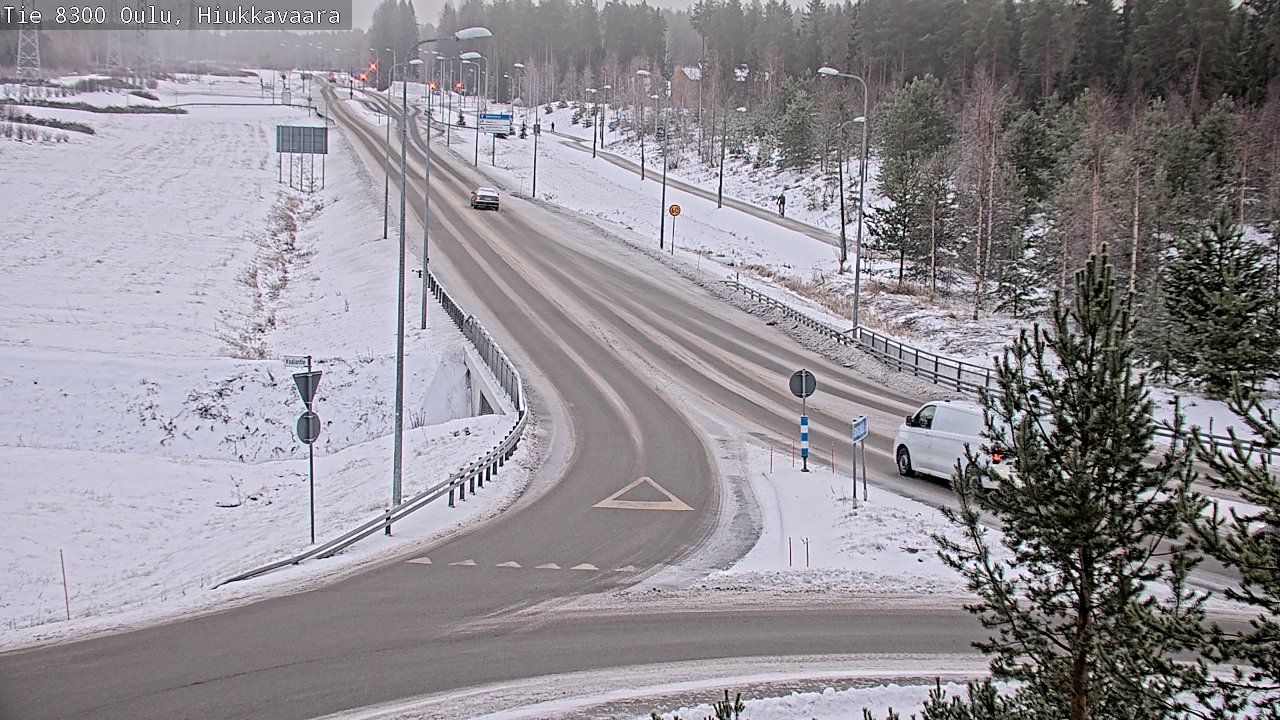 Weather Camera Image väg 8300 Oulu Hiukkavaara, Oulu, Pohjois-Pohjanmaa