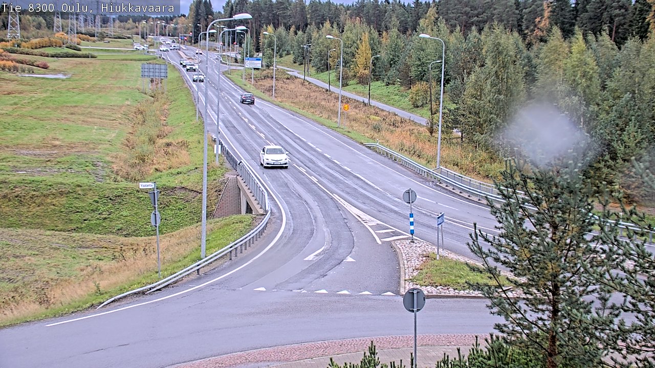 Weather Camera Image road 8300 Oulu Hiukkavaara, Oulu, Pohjois-Pohjanmaa