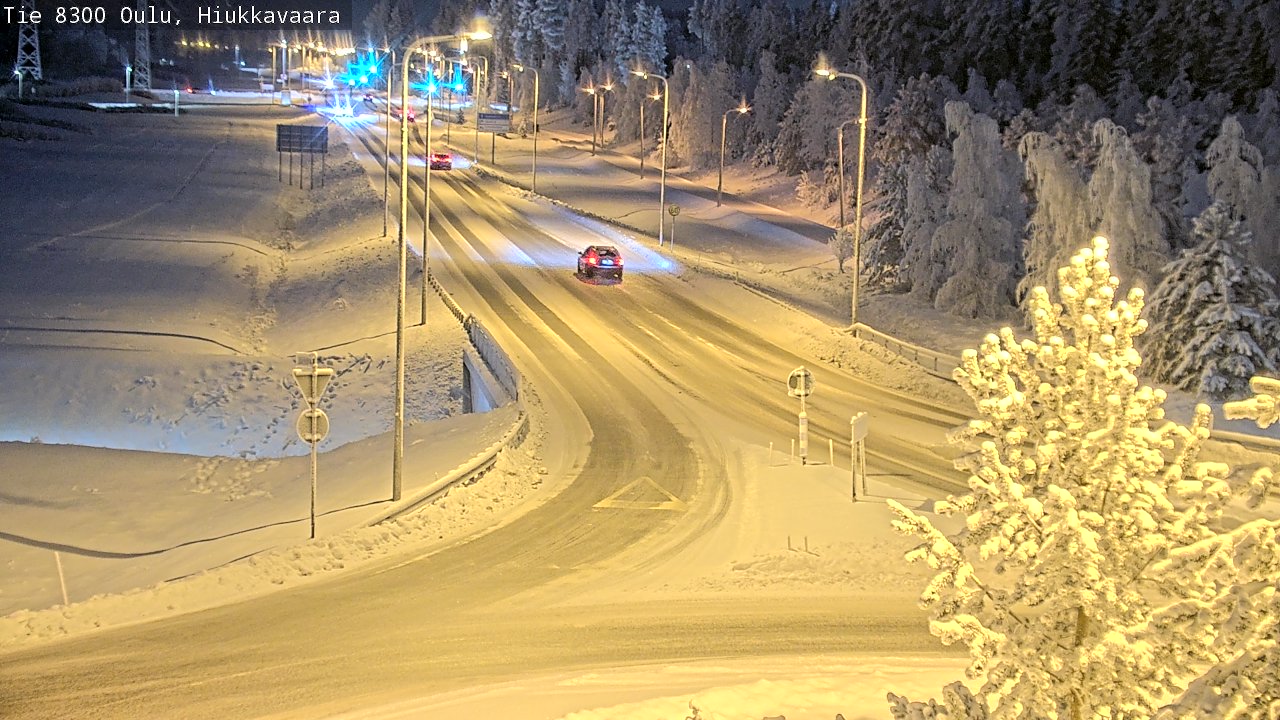Weather Camera Image road 8300 Oulu Hiukkavaara, Oulu, Pohjois-Pohjanmaa