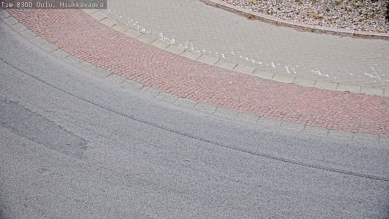 Weather Camera Image väg 8300 Oulu Hiukkavaara, Oulu, Pohjois-Pohjanmaa