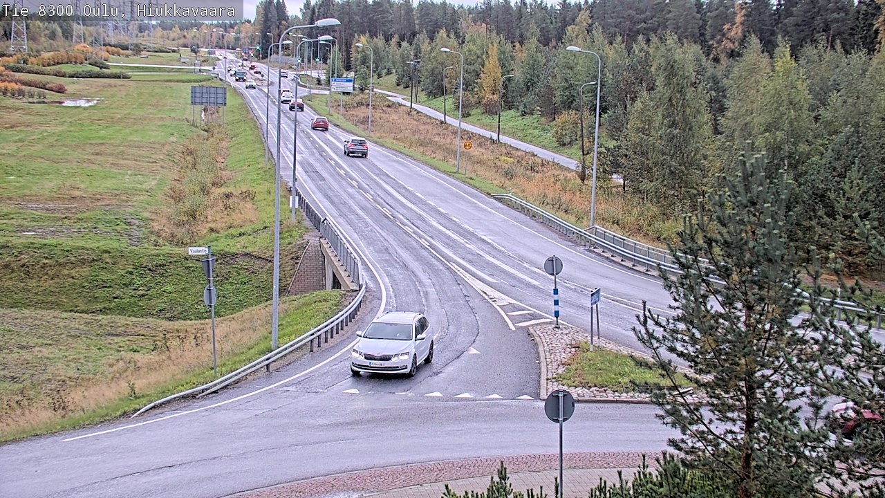 Weather Camera Image road 8300 Oulu Hiukkavaara, Oulu, Pohjois-Pohjanmaa