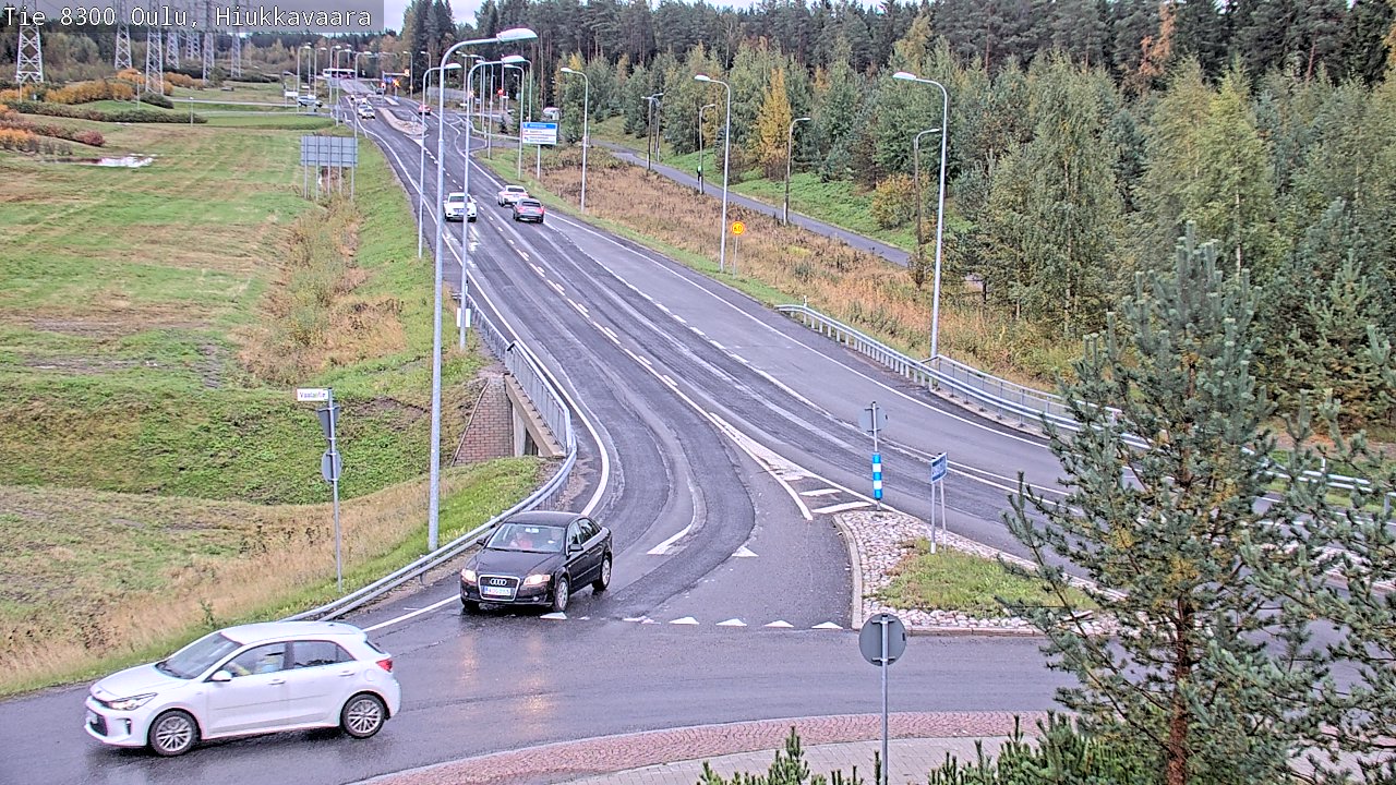 Weather Camera Image road 8300 Oulu Hiukkavaara, Oulu, Pohjois-Pohjanmaa