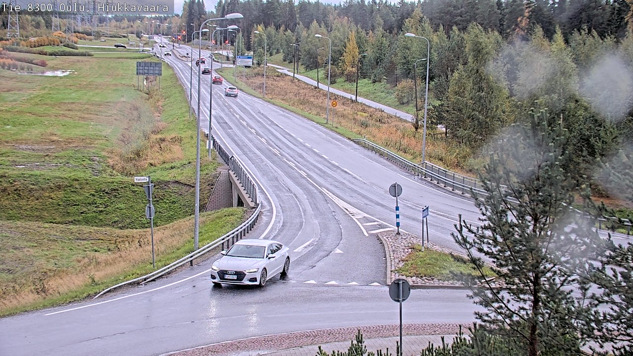 Weather Camera Image road 8300 Oulu Hiukkavaara, Oulu, Pohjois-Pohjanmaa