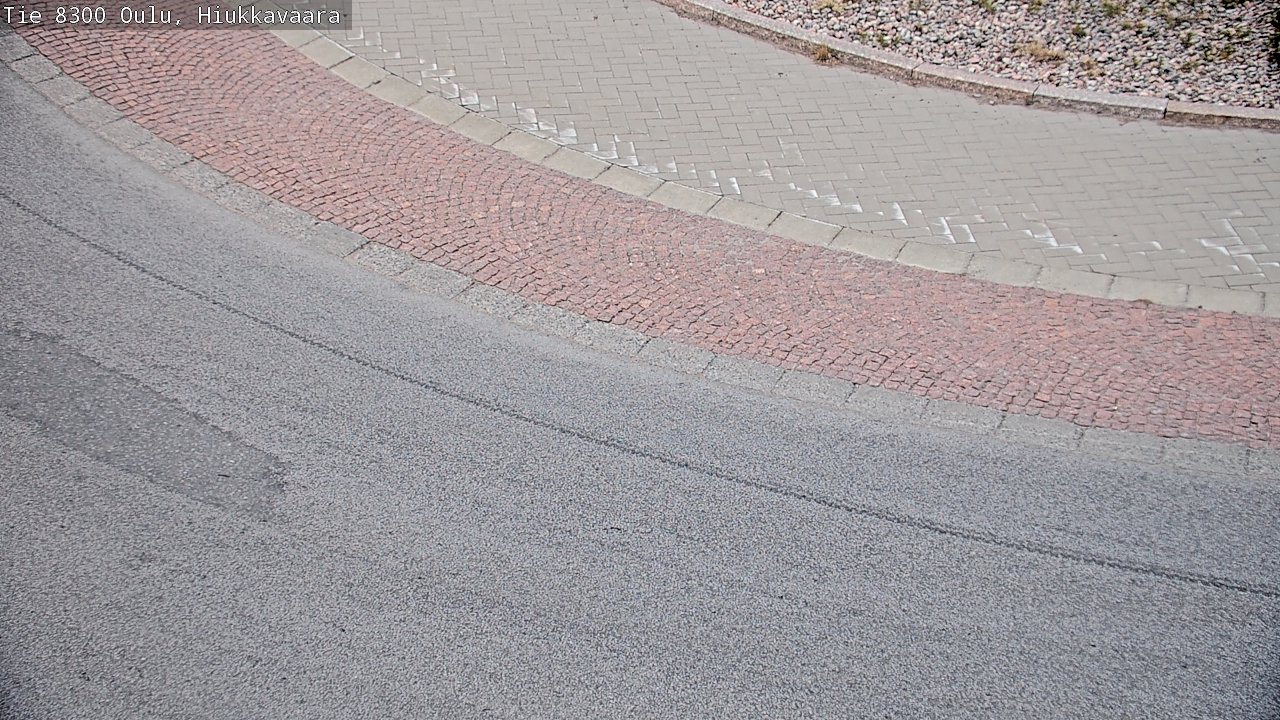 Weather Camera Image väg 8300 Oulu Hiukkavaara, Oulu, Pohjois-Pohjanmaa