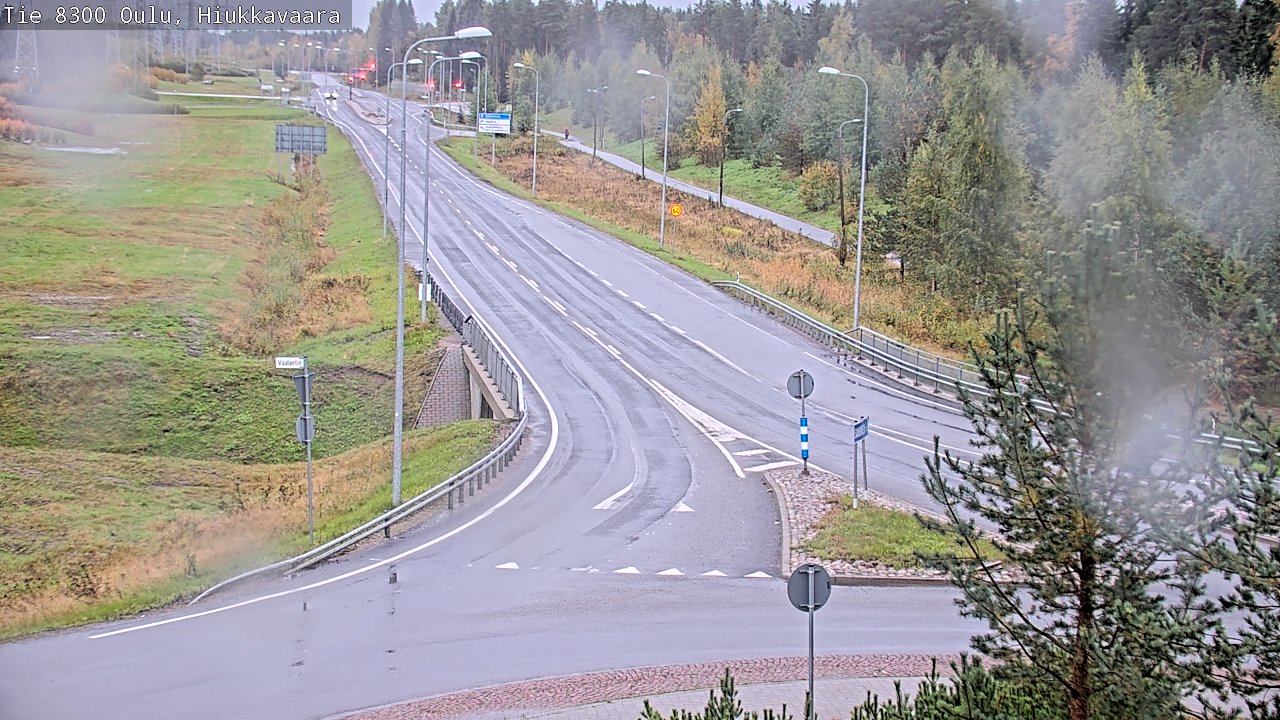 Weather Camera Image road 8300 Oulu Hiukkavaara, Oulu, Pohjois-Pohjanmaa