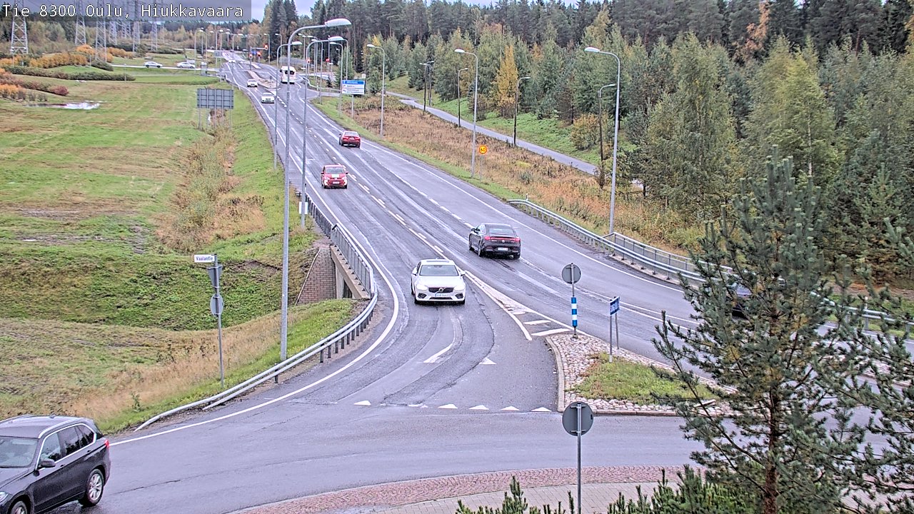 Weather Camera Image road 8300 Oulu Hiukkavaara, Oulu, Pohjois-Pohjanmaa