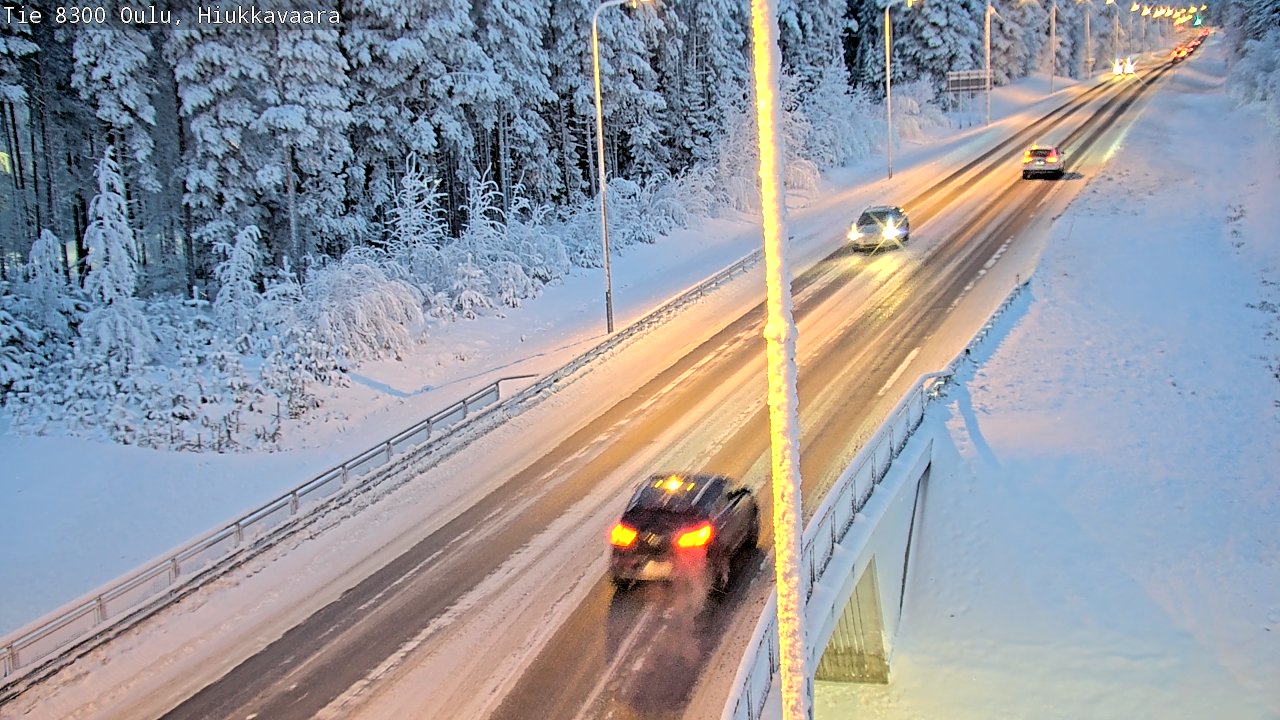 Kelikamerat Kuva tie 8300 Oulu Hiukkavaara, Oulu, Pohjois-Pohjanmaa