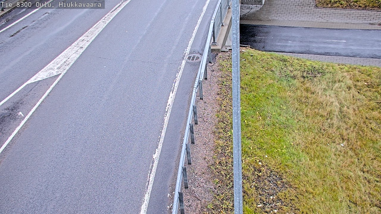 Weather Camera Image väg 8300 Oulu Hiukkavaara, Oulu, Pohjois-Pohjanmaa