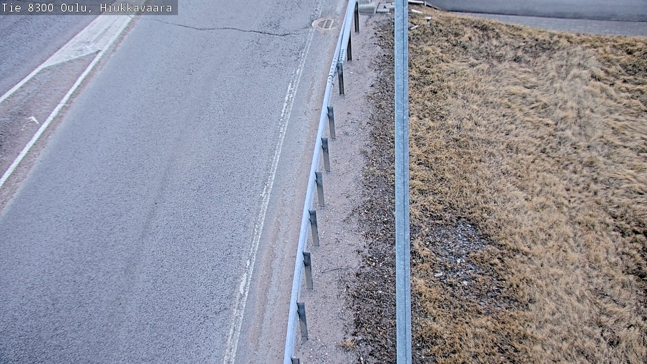 Weather Camera Image väg 8300 Oulu Hiukkavaara, Oulu, Pohjois-Pohjanmaa