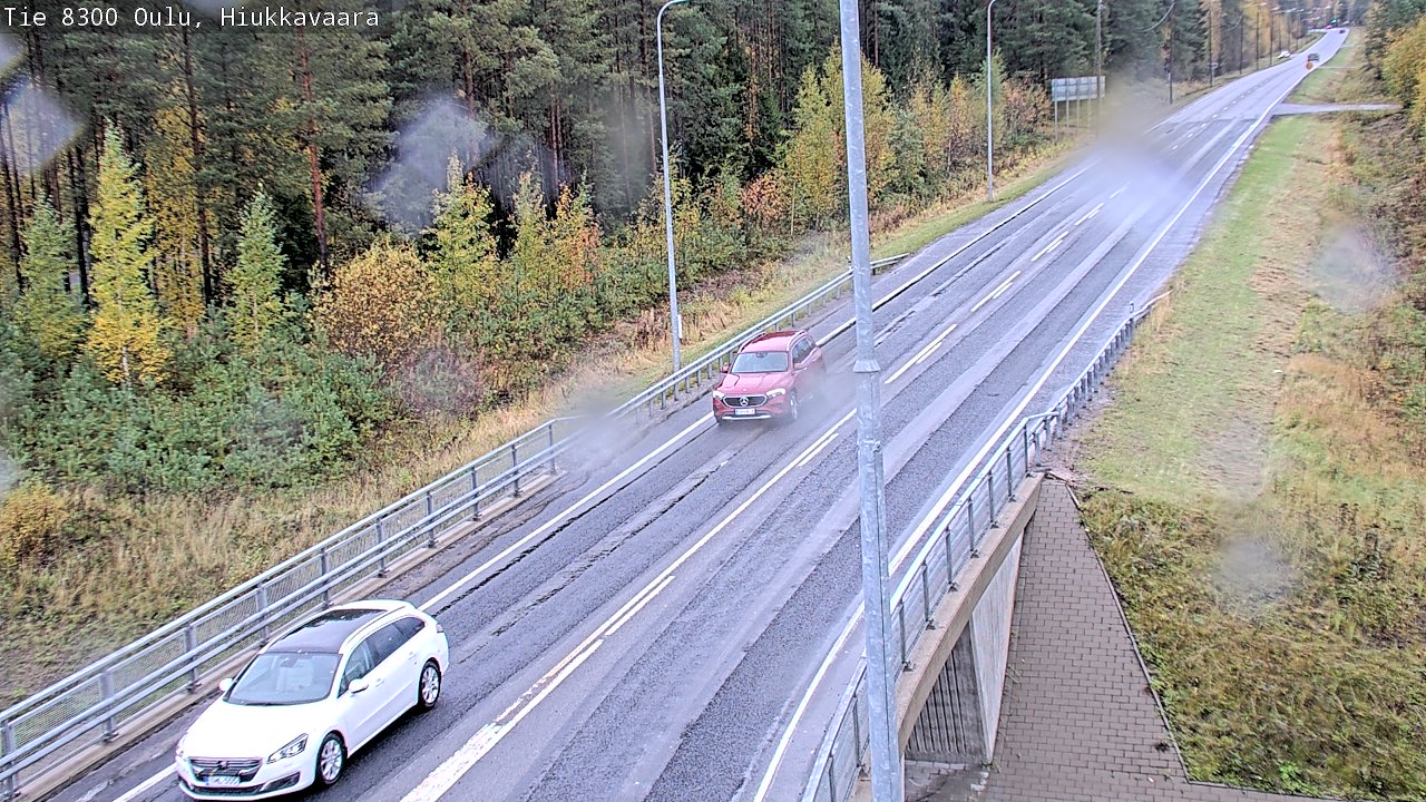 Weather Camera Image väg 8300 Oulu Hiukkavaara, Oulu, Pohjois-Pohjanmaa