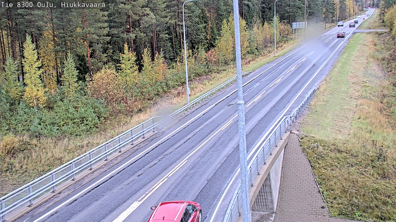 Weather Camera Image väg 8300 Oulu Hiukkavaara, Oulu, Pohjois-Pohjanmaa