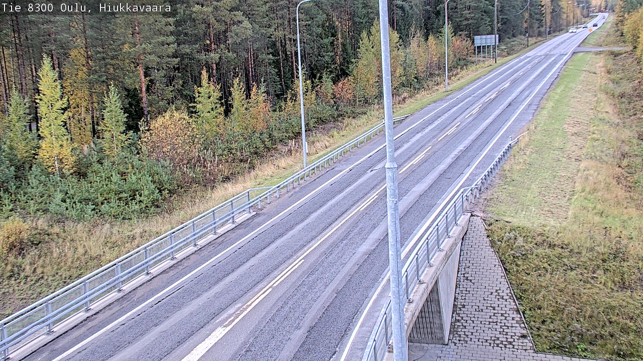 Weather Camera Image road 8300 Oulu Hiukkavaara, Oulu, Pohjois-Pohjanmaa