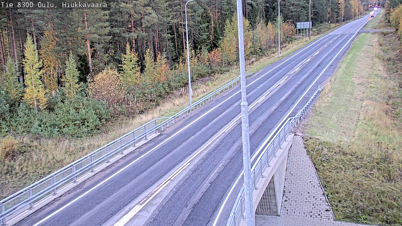 Weather Camera Image road 8300 Oulu Hiukkavaara, Oulu, Pohjois-Pohjanmaa
