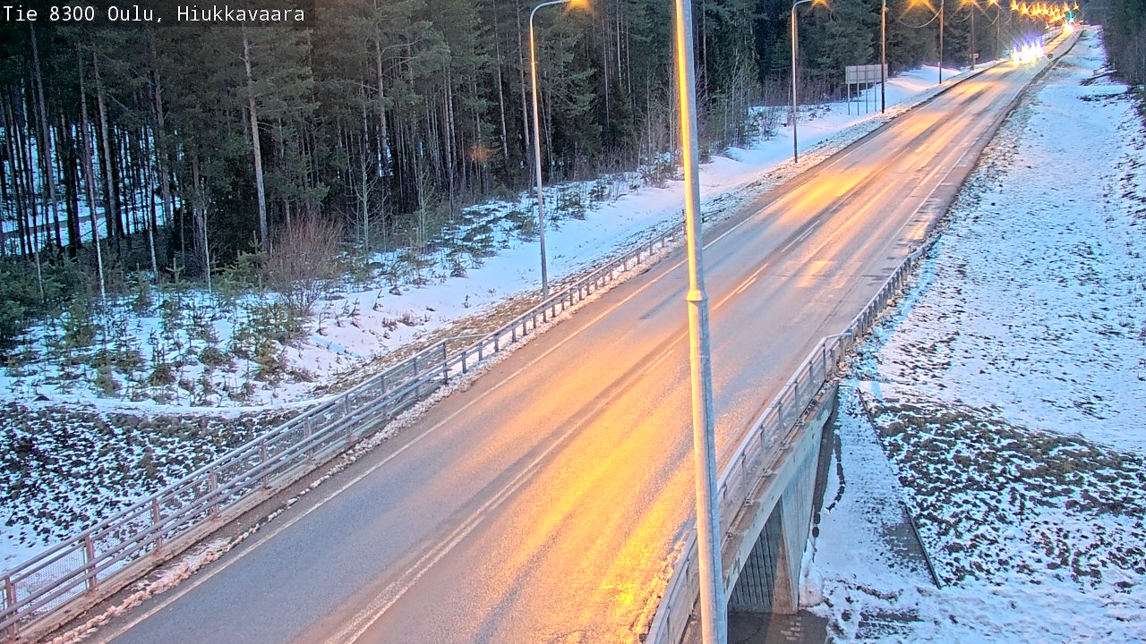 Kelikamerat Kuva tie 8300 Oulu Hiukkavaara, Oulu, Pohjois-Pohjanmaa