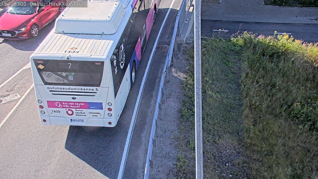 Kelikamerat Kuva tie 8300 Oulu Hiukkavaara, Oulu, Pohjois-Pohjanmaa