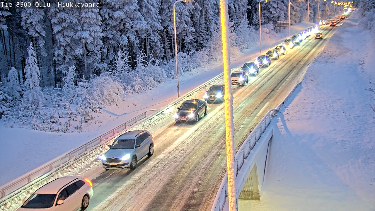 Kelikamerat Kuva tie 8300 Oulu Hiukkavaara, Oulu, Pohjois-Pohjanmaa