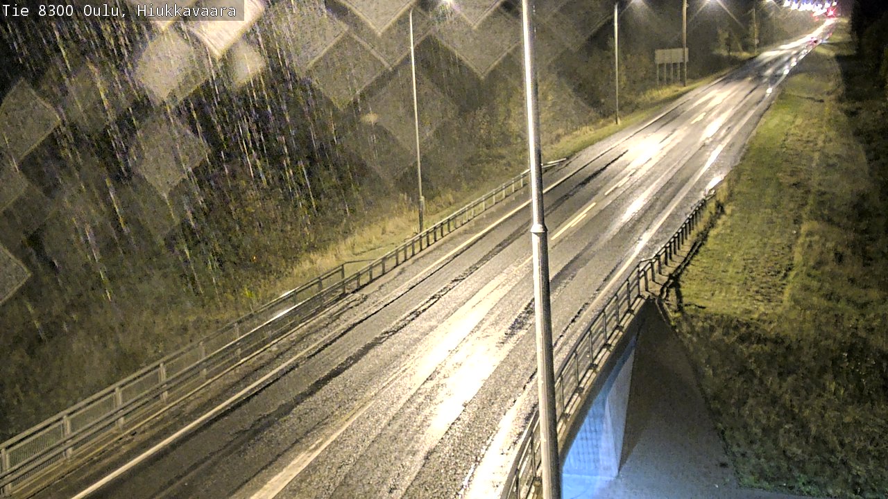 Weather Camera Image road 8300 Oulu Hiukkavaara, Oulu, Pohjois-Pohjanmaa
