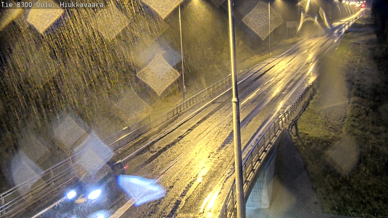 Weather Camera Image road 8300 Oulu Hiukkavaara, Oulu, Pohjois-Pohjanmaa