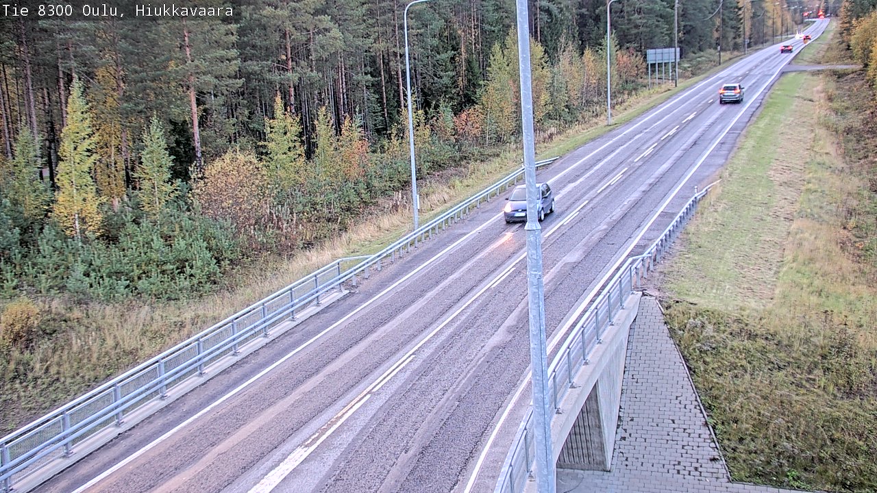 Weather Camera Image road 8300 Oulu Hiukkavaara, Oulu, Pohjois-Pohjanmaa