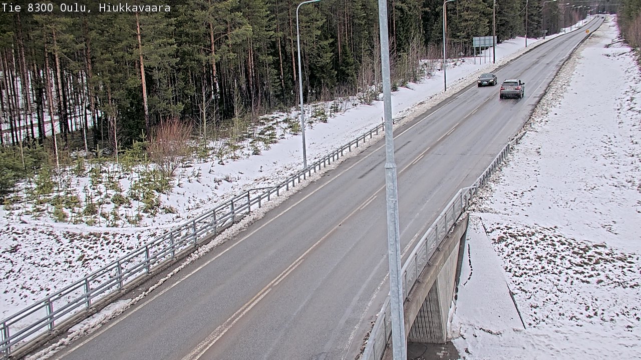 Kelikamerat Kuva tie 8300 Oulu Hiukkavaara, Oulu, Pohjois-Pohjanmaa