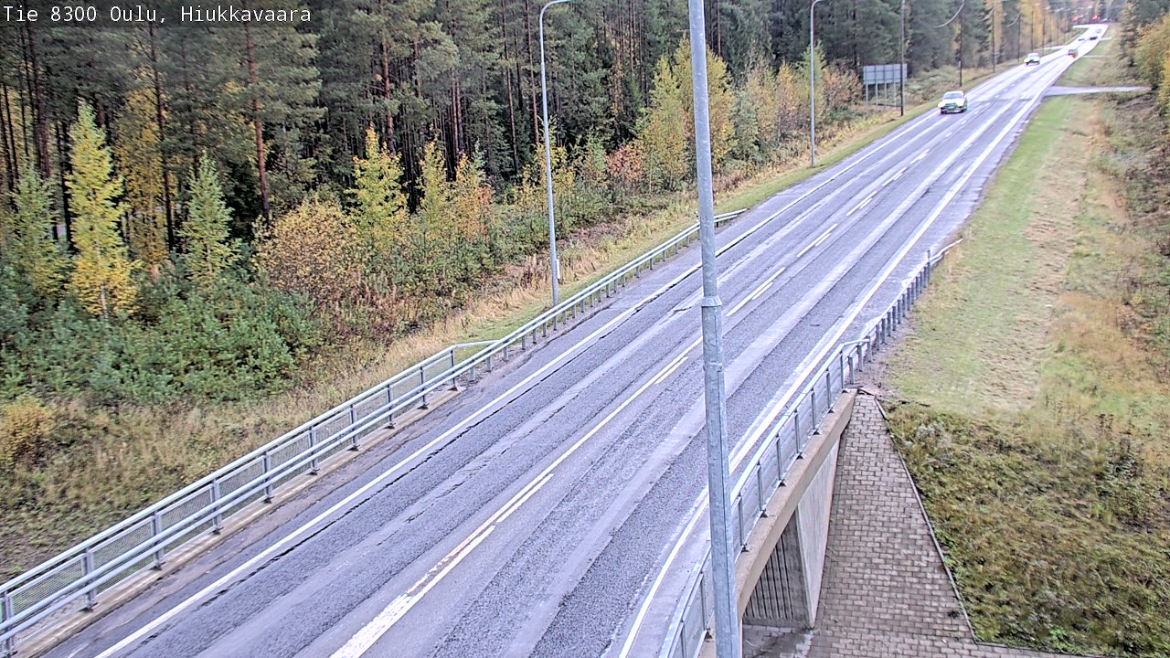 Weather Camera Image väg 8300 Oulu Hiukkavaara, Oulu, Pohjois-Pohjanmaa