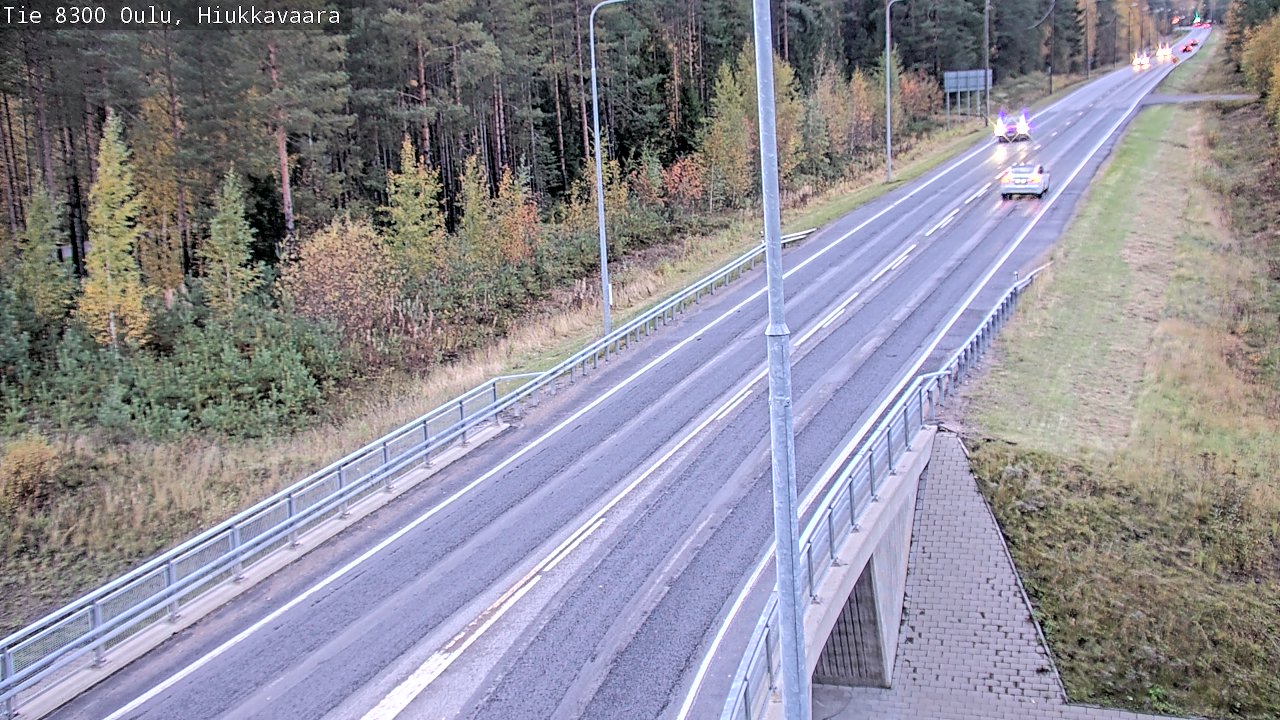 Weather Camera Image road 8300 Oulu Hiukkavaara, Oulu, Pohjois-Pohjanmaa