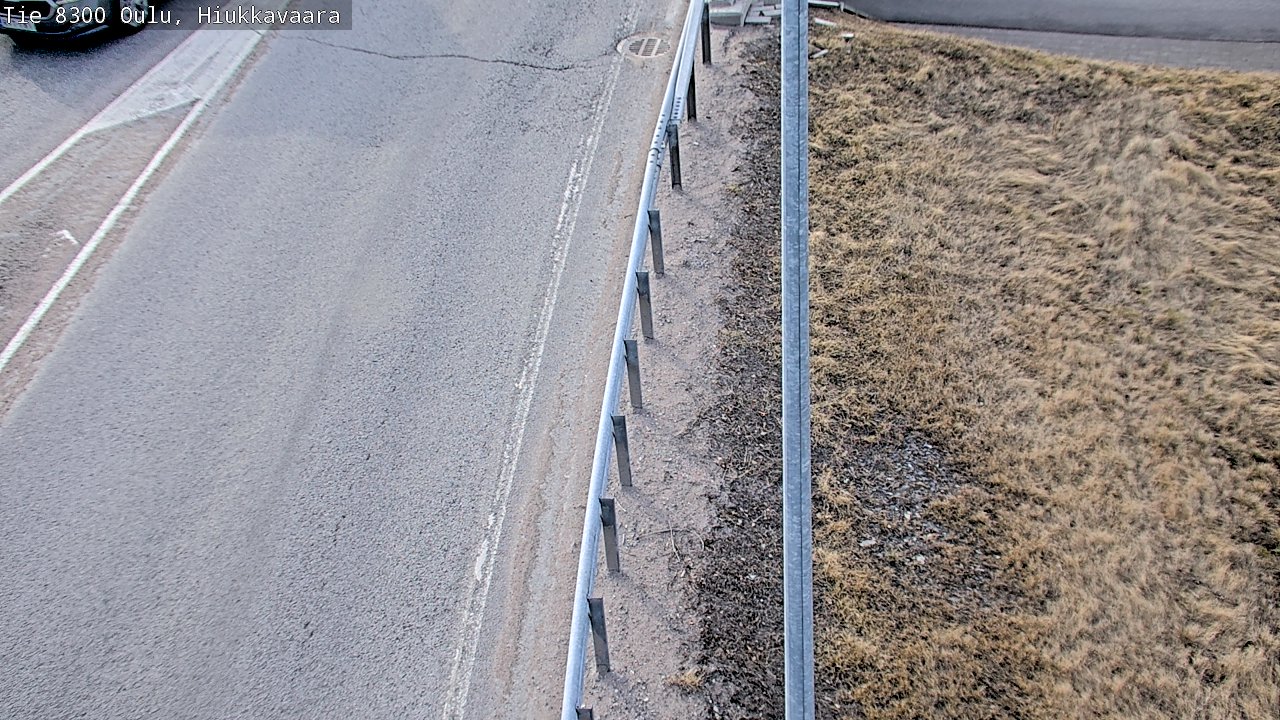 Weather Camera Image väg 8300 Oulu Hiukkavaara, Oulu, Pohjois-Pohjanmaa