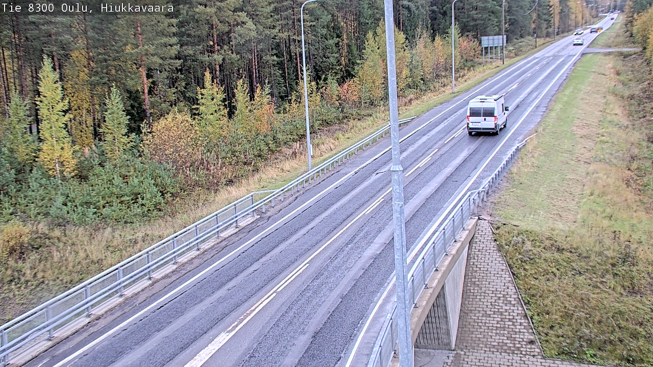 Weather Camera Image road 8300 Oulu Hiukkavaara, Oulu, Pohjois-Pohjanmaa