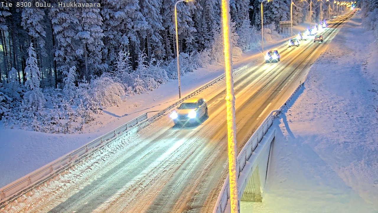 Kelikamerat Kuva tie 8300 Oulu Hiukkavaara, Oulu, Pohjois-Pohjanmaa