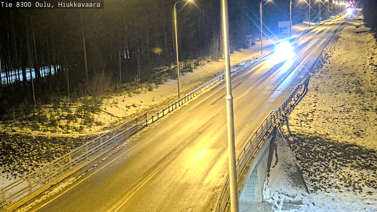 Kelikamerat Kuva tie 8300 Oulu Hiukkavaara, Oulu, Pohjois-Pohjanmaa